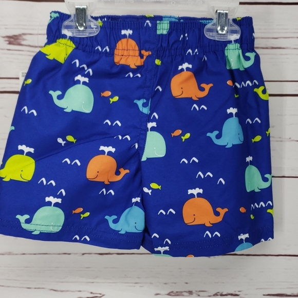 Swiggles Boy’s Blue Whale Swim Shorts - Picture 4 of 4